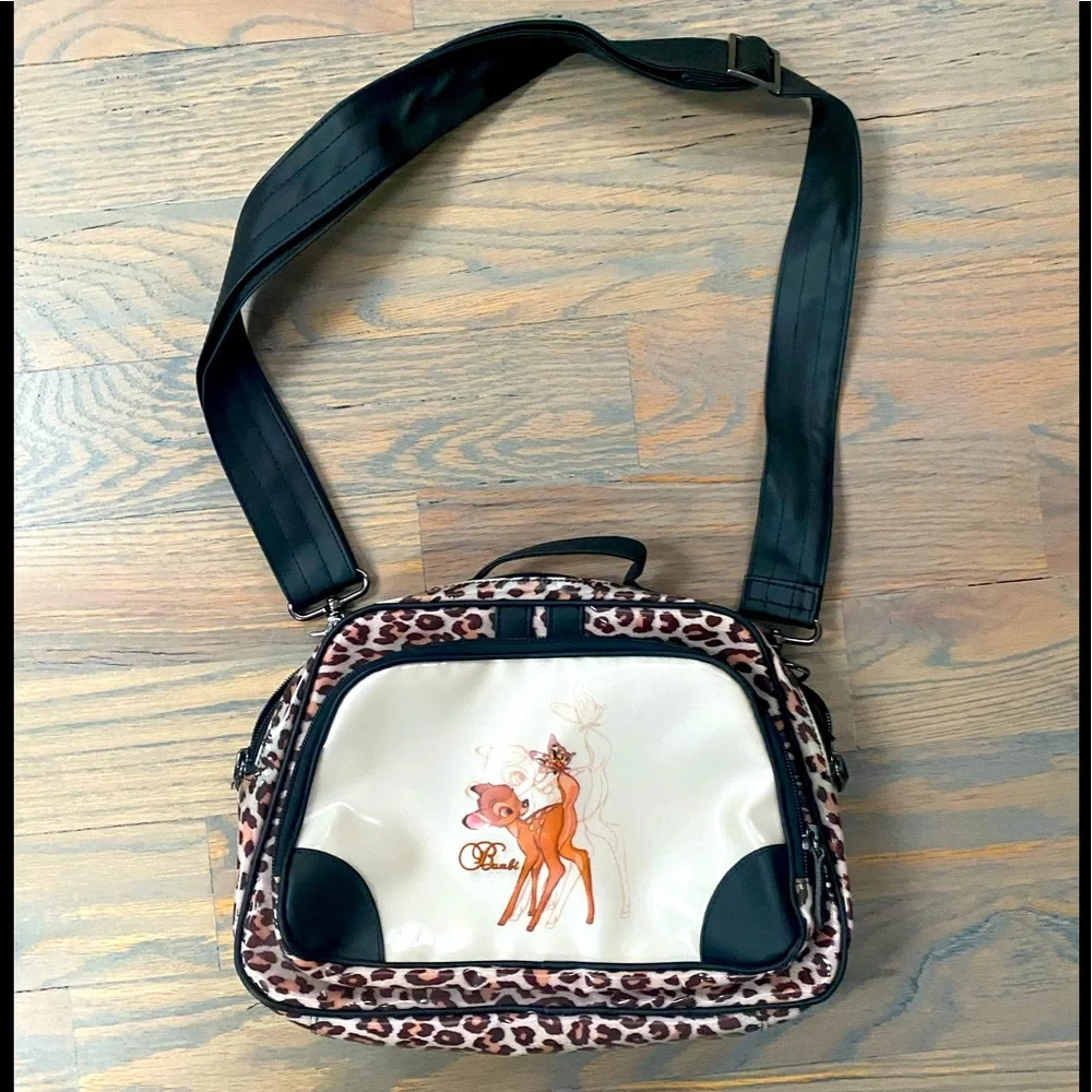 MonnaLisa Bambi leopard girl handbag or cosmetics bag